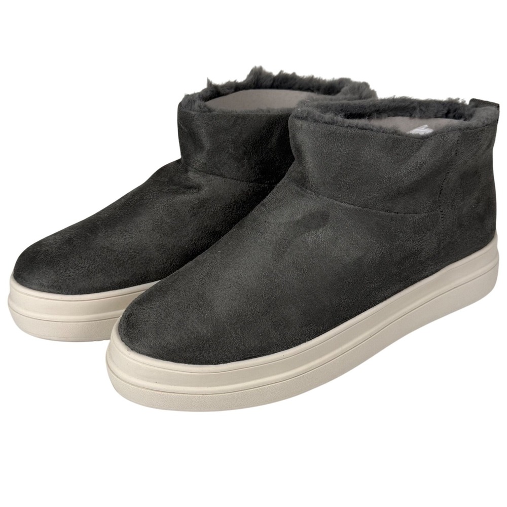 New Urban Sport by J/Slides Grey Suede Luxe Ankle Boot Size 11 Sneaker Bootie‎
